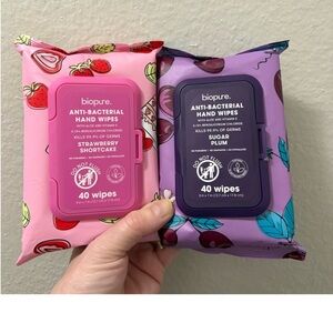 Biopure Anti-Bacterial Hand Wipe’s Set-Strawberry Shortcake & Sugar Plum